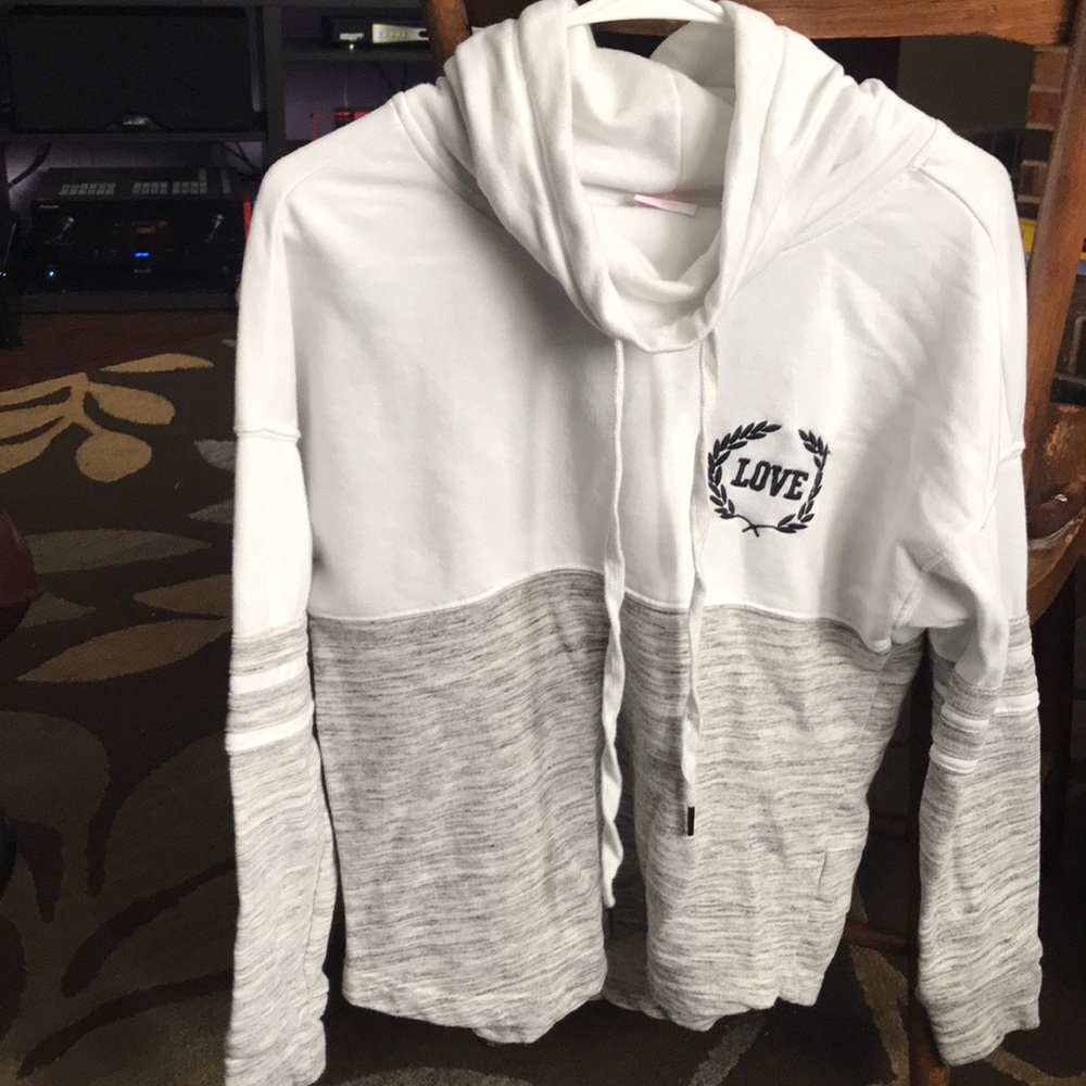 “LOVE”Cowel Neck Long Sleeved Sweatshirt